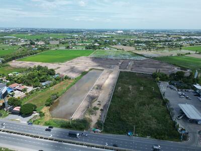 ขาย - ขายที่ดิน 40-0-27.5 ไร่ ติดถนนราชพฤกษ์ อำเภอเมือง จังหวัดปทุมธานี, ปทุมธานี