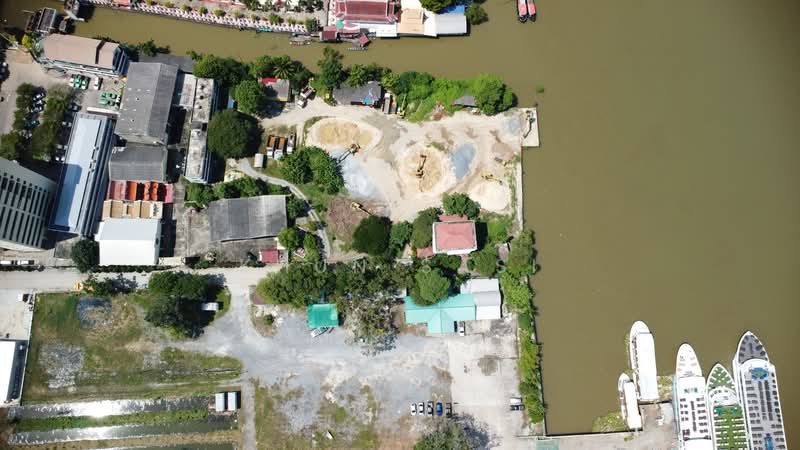 For Sale - ที่ดินติดแม่น้ำเจ้าพระยา ถนนราษฎร์บูรณะซอย 23 เนื้อที่  5-2-0 ไร่ 2,200 ตารางวา , Bangkok