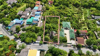 ขาย - ที่ดินพร้อมบ้านติดคลอง ติดถนนเพชรหึงษ์ 1-0-52 ไร่ 452 ตารางวา, สมุทรปราการ