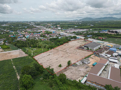 ขาย - ขายที่ดิน16ไร่กลางEECระยอง ติดถ.สุขุมวิท6เลน หน้ากว้าง อยู่เชิงสะพานเห็นเด่นชัด เหมาะพัฒนาโครงการ, ระยอง
