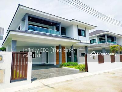 ขาย - (Office) ขายบ้านเดี่ยวหลังใหญ่ ไม่มีค่าส่วนกลาง พร้อมพื้นที่สวน เดินทางสะดวก หมู่บ้านทิพย์สิริ, ชลบุรี