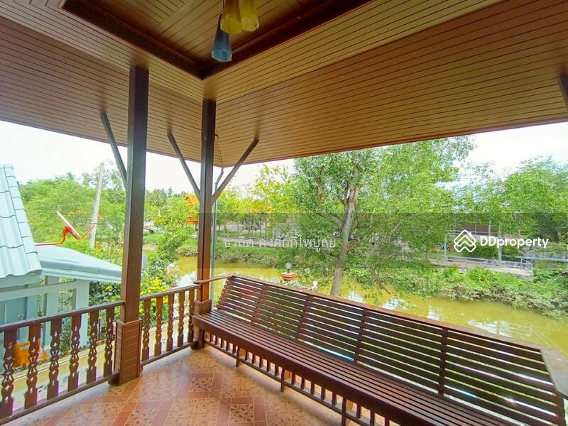 ขาย - ขาย บ้านริมน้ำ อัมพวา ด้านข้างติดคลอง ด้านหน้าติดถนนสวนหลวง ใกล้แหล่งท่องเที่ยว บ้านทรงไทย, สมุทรสงคราม