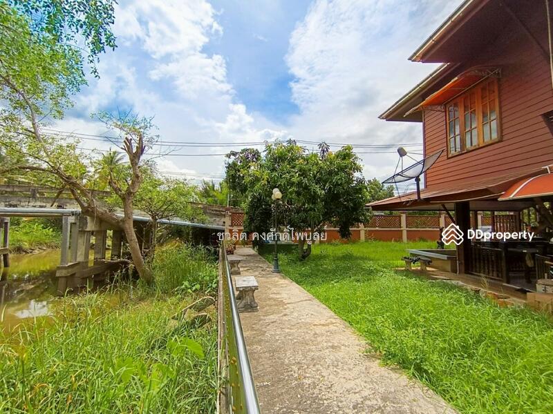 ขาย - ขาย บ้านริมน้ำ อัมพวา ด้านข้างติดคลอง ด้านหน้าติดถนนสวนหลวง ใกล้แหล่งท่องเที่ยว บ้านทรงไทย, สมุทรสงคราม