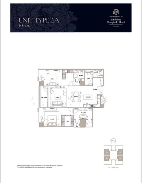 The Residences at Sindhorn Kempinski : เดอะ เรสซิเดนซ์ แอท สินธร เคมปินสกี้, กรุงเทพ, 88 ซอยต้นสน ถนน สารสิน, ลุมพินี, ปทุมวัน, กรุงเทพ, 144 ตร.ม., คอนโด ให้เช่า, โดย Jomchanok Aswavibul, 60033355 - DDproperty.com