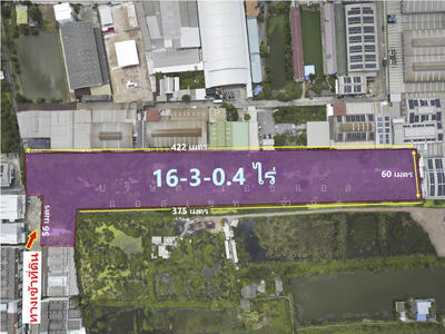 ขาย - ที่ดินเปล่า 16-3-0.4 ไร่ ในโครงการ หมื่นทรัพย์แลนด์ สมุทรสาคร, สมุทรสาคร