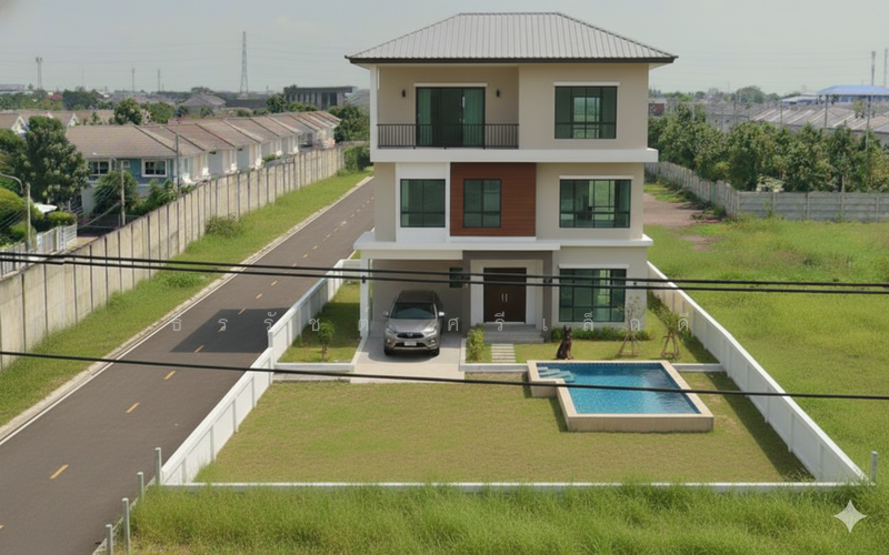 ภาพจำลอง บ้าน บนที่ดิน