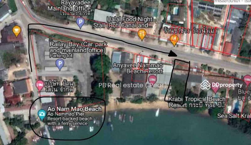 ขาย - ขายตึกแถวติด ทะเล อ่าวน้ำเมา สามารทำ hostel ร้านค้าได้, กระบี่