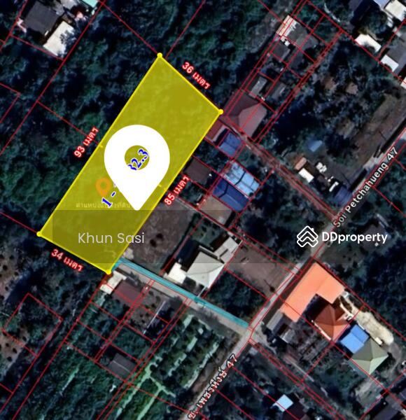 ขาย - ขายที่ดินในคุ้งบางกะเจ้าถนนเพชรหึงษ์ ซอย 47 ที่ดิน 1-3-82.3 ไร่, สมุทรปราการ