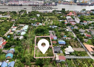 ขาย - ขายที่ดินในคุ้งบางกะเจ้าถนนเพชรหึงษ์ ซอย 47 ที่ดิน 1-3-82.3 ไร่, สมุทรปราการ