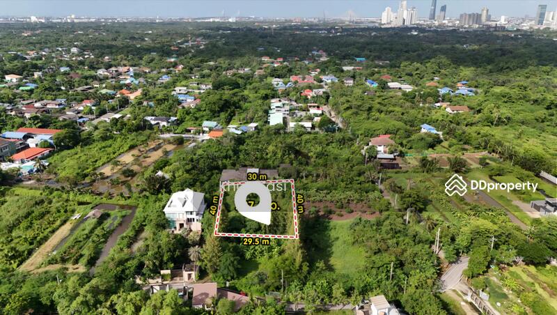ขาย - ขายที่ดินในคุ้งบางกะเจ้า ถนนเพชรหึงษ์ ซอย57 เข้าซอยภาระจำยอมลึก 35 เมตร 0-2-97 ไร่, สมุทรปราการ
