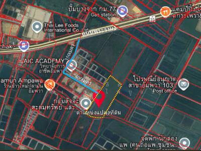 ขาย - ที่ดิน ใกล้แยกวังมะนาว ถนนพระราม 2, สมุทรสงคราม