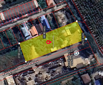 ขาย - ที่ดินในซอยรามคำแหง174 ถนนรามคำแหง เนื้อที่ 600 ตารางวา, กรุงเทพ