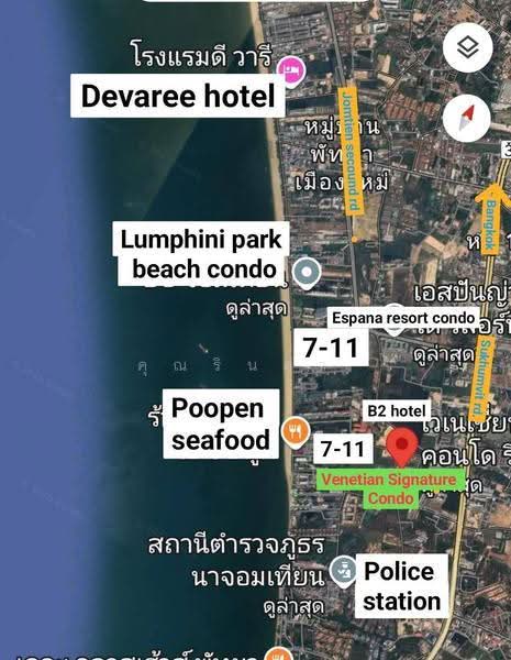 Venetian Signature Condo Resort Pattaya, chon-buri, Na Jomtien Rd, Nong Pru, Bang Lamung (Pattaya), Chon Buri (Pattaya), 1 Bedroom, 32 sqm, Condo For Sale, by คุณรินดา, 60060481 - DDproperty.com