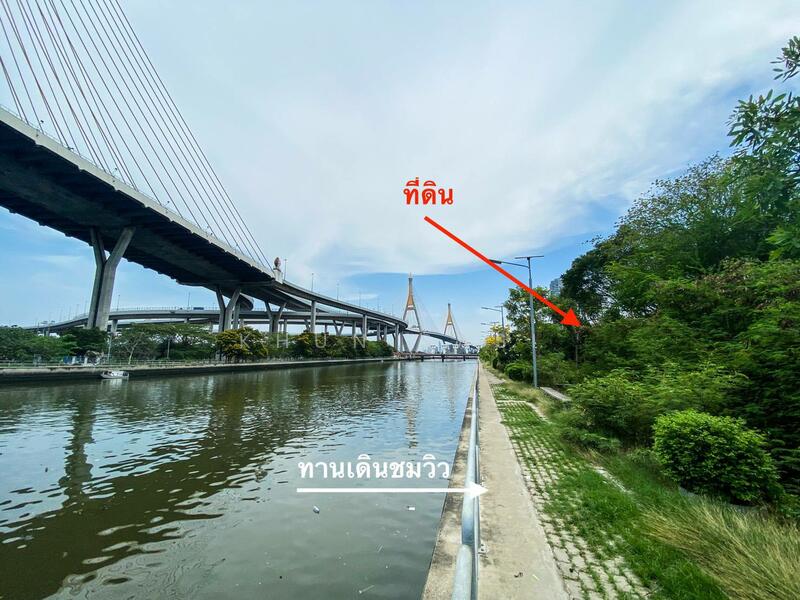 ขาย - [BKC018] ขายที่ดินวิวแม่น้ำเจ้าพระยาและวิวคลองลัดโพธิ์ 367 ตารางวา ขายตารางวาละ 90,000 บาท, สมุทรปราการ