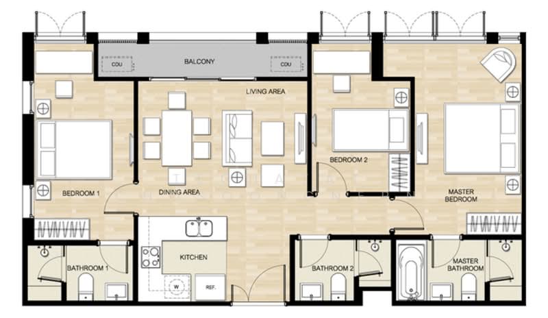 Hasu Haus, Bangkok, Sukhumvit 77 Road, Phra Kanong Nua, Watthana, Bangkok, 3 Bedrooms, 93 sqm, Condo For Rent, by Techatat Chosoongnern, 60066596 - DDproperty.com