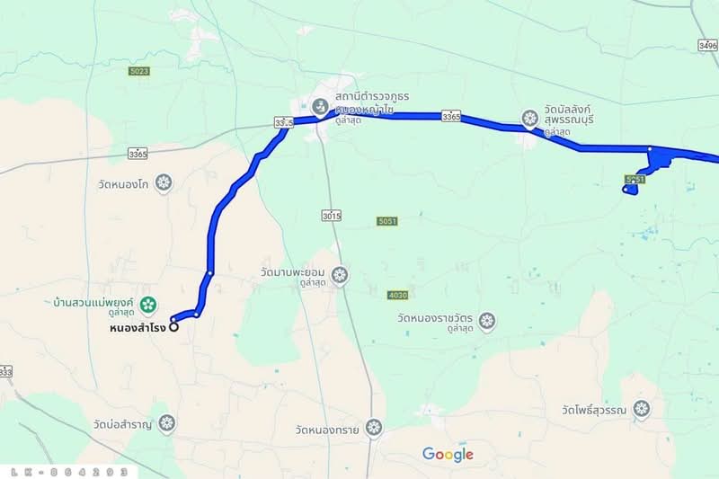 For Sale - LK-864293 Land in Nong Ya Sai, 12 rai 204 sq w, Suphan Buri, near Nong Samrong School, Suphan Buri