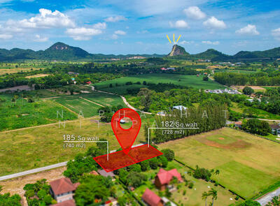 ขาย - LS296 - ขายที่ดิน 185 และ 182 ตรว. นาจอมเทียน ใกล้อ่างเก็บน้ำวัดญาณฯ, ชลบุรี