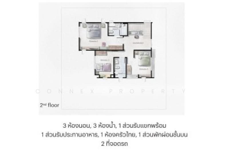 Saransiri Srivaree 2, samut-prakan, Srisa Chorakhe Noi, Bang Sao Thong, Samut Prakan, 3 Bedrooms, 155 sqm, Single Detached House For Sale, by Connex Property, 60070370 - DDproperty.com