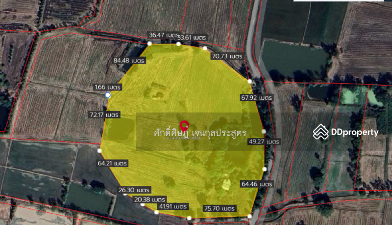 For Sale - Land for sale, 23 rai, Nong Bua, next to the road, very cheap price, Nakhon Sawan