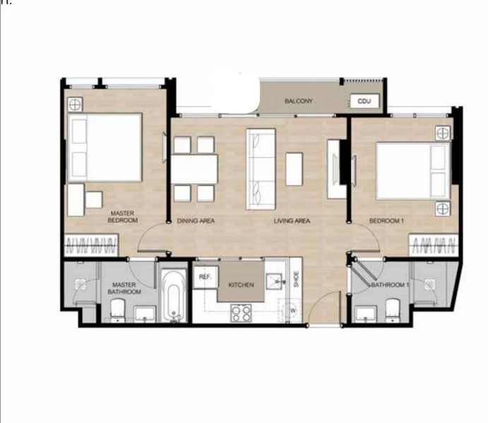 Mori Haus, Bangkok, Soi On Nut 1/1 Sukhumvit Road77, Phra Kanong Nua, Watthana, Bangkok, 2 Bedrooms, 68 sqm, Condo For Rent, by Techatat Chosoongnern, 60077597 - DDproperty.com