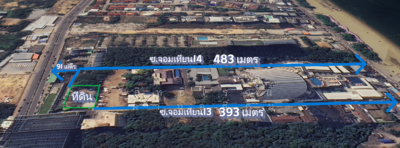 ขาย - ที่ดินเปล่า457 ตรว. ซ.จอมเทียน14 ถนน จอมเทียนสาย 2, ชลบุรี