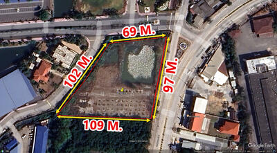 ขาย - ที่ดินสวยติดถนนใหญ่ข้างสนามกอล์ฟ, ฉะเชิงเทรา