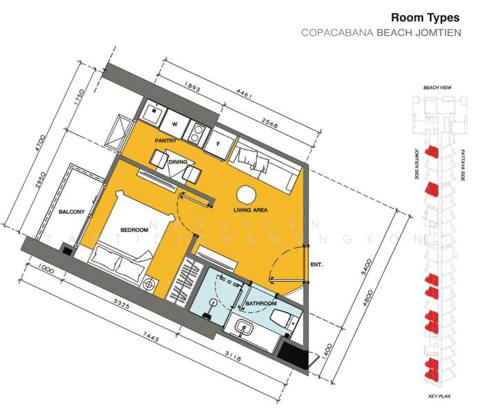 Copacabana Beach Jomtien : โคปาคาบาน่า บีช จอมเทียน, ชลบุรี, ตำบลหนองปรือ อำเภอบางละมุง ชลบุรี, หนองปรือ, บางละมุง, ชลบุรี, 29 ตร.ม., คอนโด ขาย, โดย Nanaporn Tantidechamongkon, 60079099 - DDproperty.com