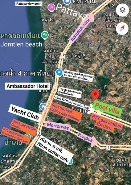 พูลวิลล่าห้วยใหญ่ กลางแหล่งท่องเที่ยวพัทยา!! บนที่ดิน 4,200 ตร.ว รองรับการปล่อยเช่ารายวัน, Chon Buri (Pattaya), ถนนห้วยใหญ่ เทศบาล 1 ซ.17, Nong Pru, Bang Lamung (Pattaya), Chon Buri (Pattaya), 6 Bedrooms, 210 sqm, Single Detached House For Sale, by คุณรินดา, 60079235 - DDproperty.com