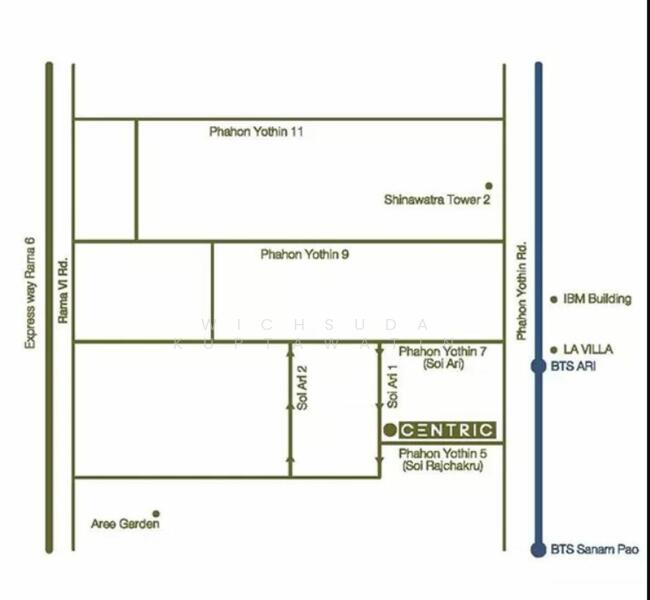 CENTRIC Ari Station, Bangkok, 27 Phahonyothin Road, Samsen Nai, Phaya Thai, Bangkok, 1 Bedroom, 34 sqm, Condo For Sale, by Wichsuda Kuptawatin, 60081626 - DDproperty.com