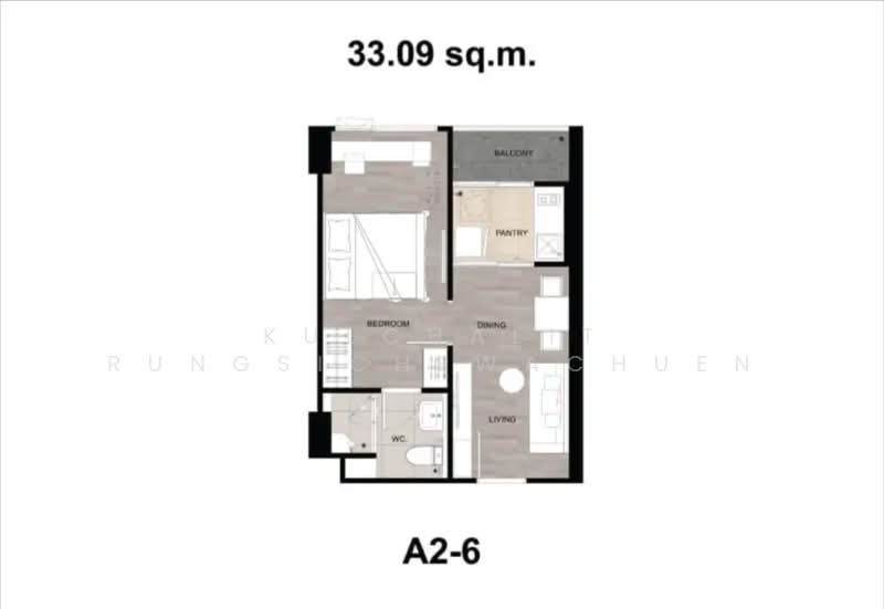 Niche Mono Sukhumvit - Puchao, Samut Prakan, Sukhumvit 115 Road, Thepharak, Muang Samut Prakarn, Samut Prakan, 1 Bedroom, 35 sqm, Condo For Rent, by Kulchalit Rungsichewachuen, 60082004 - DDproperty.com