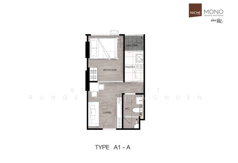 Niche Mono Chaengwattana, Nonthaburi, Chaeng Watthana Rd., Khlong Klue, Pak Kret, Nonthaburi, 1 Bedroom, 28 sqm, Condo For Rent, by Kulchalit Rungsichewachuen, 60082687 - DDproperty.com