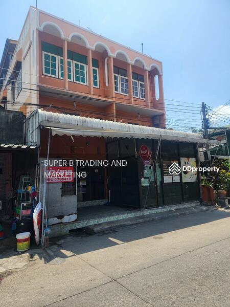 For Rent - For rent, 2 shophouses, 34 sq.w., Mahachai, Samut Sakhon, Samut Sakhon