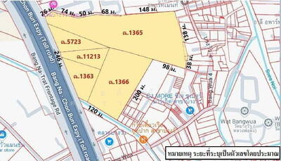 ขาย - ที่ดิน ติดถนนบางนา-ตราด กม.39, ฉะเชิงเทรา