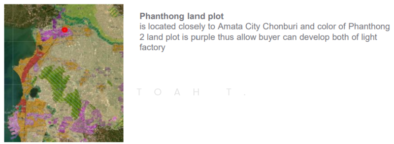 ขาย - ขายที่ดิน ชลบุรี พานทอง ผังสีม่วง : land for sell Chonburi Phanthong purple land colour, ชลบุรี