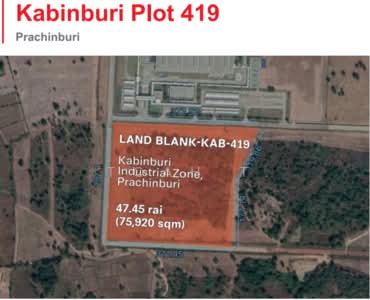 ขาย - ขายที่ดิน นิคมกบินทร์บุรี ปราจีนบุรี 304 : land for sell Kabinburi Industrial Prachinburi 304 road, ปราจีนบุรี