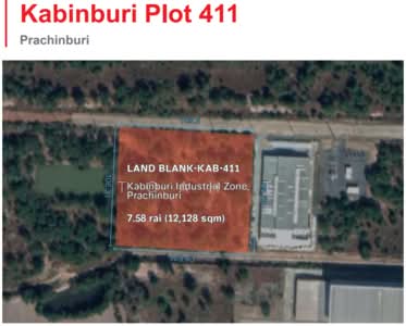 ขาย - ขายที่ดิน นิคมกบินทร์บุรี ปราจีนบุรี 304 : land for sell Kabinburi Industrial Prachinburi 304 road, ปราจีนบุรี