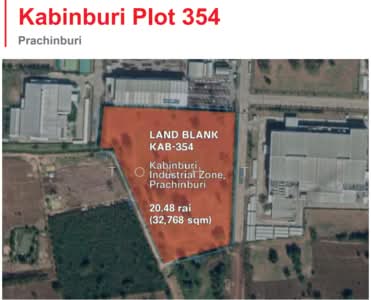 ขาย - ขายที่ดิน นิคมกบินทร์บุรี ปราจีนบุรี 304 : land for sell Kabinburi Industrial Prachinburi 304 road, ปราจีนบุรี