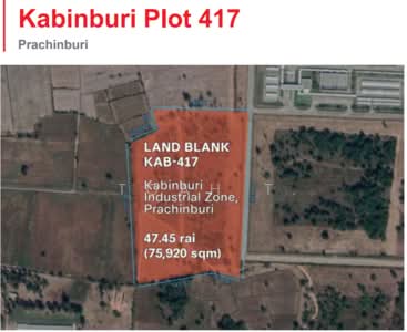 ขาย - ขายที่ดิน นิคมกบินทร์บุรี ปราจีนบุรี 304 : land for sell Kabinburi Industrial Prachinburi 304 road, ปราจีนบุรี