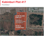 ขายที่ดิน นิคมกบินทร์บุรี ปราจีนบุรี 304 : land for sell Kabinburi Industrial Prachinburi 304 road, ปราจีนบุรี
