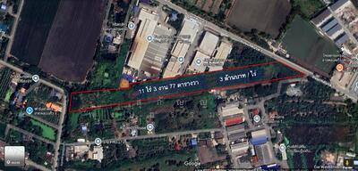 ขาย - ที่ดินเปล่าถมแล้ว หน้ากว้าง 85 เมตร จำนวน 11 ไร่, ปทุมธานี