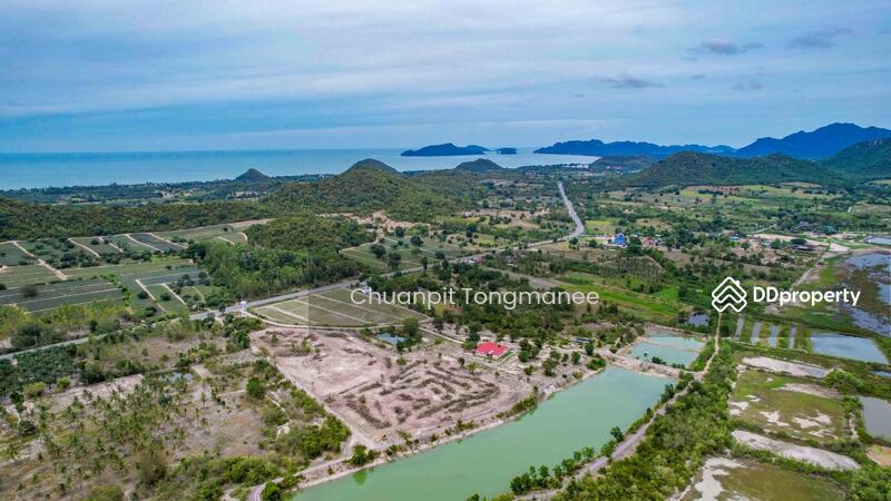 For Sale - Land next from the lake for sale, Land Area 15 Rai 3 Ngan 23 sq.wah, Price 500,00, Prachuap Khiri Khan