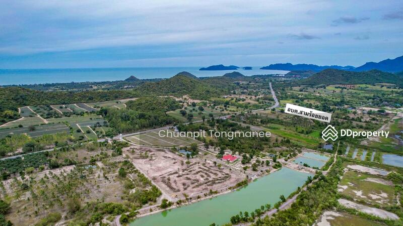 For Sale - Land next from the lake for sale, Land Area 15 Rai 3 Ngan 23 sq.wah, Price 500,00, Prachuap Khiri Khan
