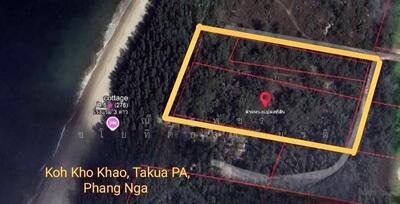 ขาย - ขายที่ดินเปล่า 8 ไร่ ติดทะเล (ต.เกาะคอเขา อ.ตะกั่วป่า จ.พังงา) ติดถนน 2 ด้าน ไร่ละ 6.5 ล้าน, พังงา