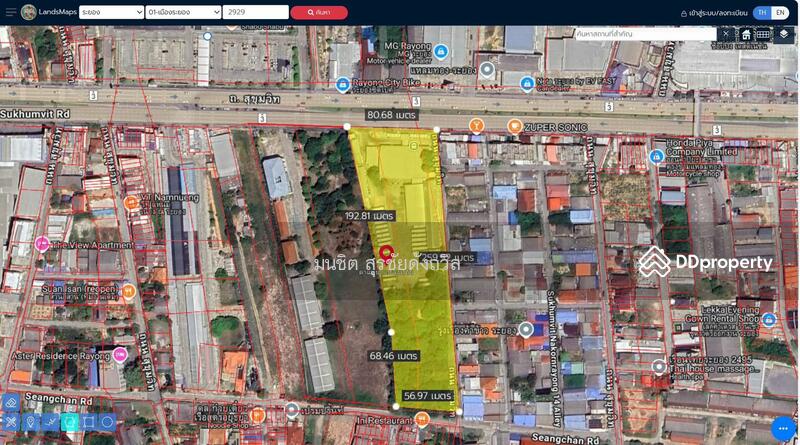 For Sale - ขายที่ดิน 10ไร่ ริมถนนสุขุมวิท ใจกลางเมืองระยอง, Rayong
