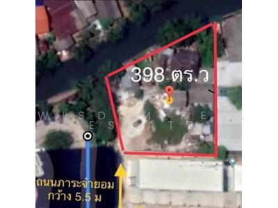 ขาย - ที่ดิน 398 ตรว. ใกล้ถนนเจริญนคร ใกล้ไอคอนสยาม, กรุงเทพ