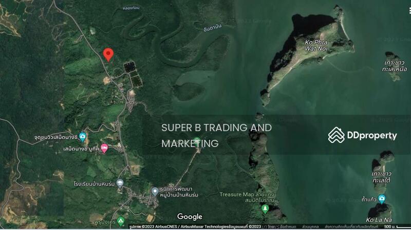 For Sale - Large land for sale, 24 rai, 2 ngan, 58 sq m, Khlong Khian, Takua Thung, Phang Nga Province, Phangnga