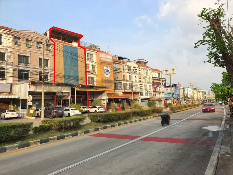 ขาย - อาคารพาณิชย์ 4 ชั้นครึ่ง 2 คูหา ซอยแบริ่ง สุขุมวิท 107 สภาพตึกดีมาก ทำเลค้าขาย แหล่งชุมชน, สมุทรปราการ