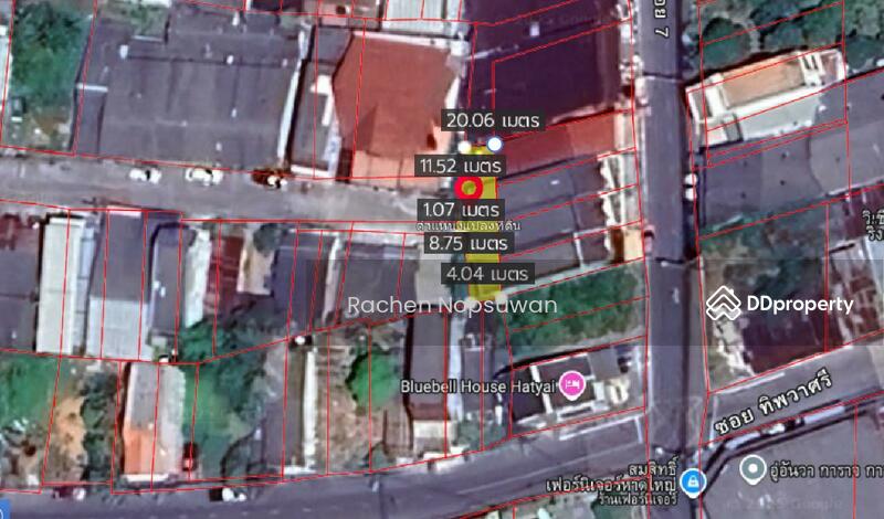 For Sale - sale, land behind Hat Yai Bangkok Hospital, location: Hat Yai City, size 21.9 sq m., Songkhla