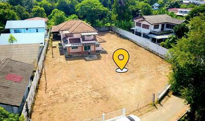 ขาย - ที่ดินพร้อมบ้าน 1 ไร่ ถมแล้ว ติดถนนริมห้วยหมากแข้ง ตำบลหมากแข้ง เมืองอุดรธานี ใกล้เซ็นทรัลอุดรธานี, อุดรธานี