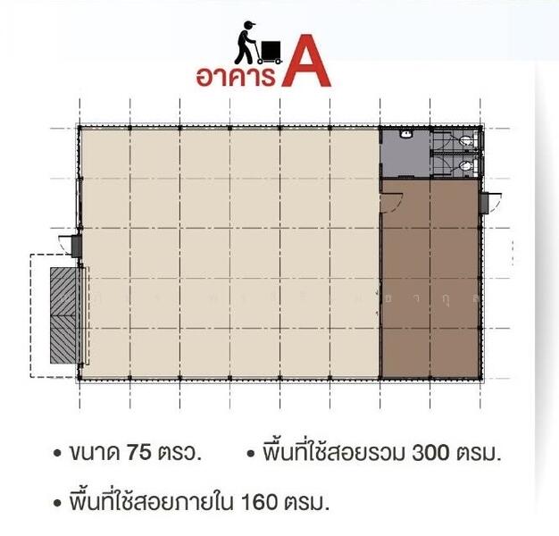 โกดังพร้อมสำนักงานให้เช่า ลาดพร้าววังหิน อาคาร A โกดัง 180 ตรม (รหัสทรัพย์ TW8-02525), กรุงเทพ, ลาดพร้าว, ลาดพร้าว, กรุงเทพ, 180 ตร.ม., โกดัง-โรงงาน ให้เช่า, โดย ณภัทร พรสิริเมธากุล, 60098480 - DDproperty.com